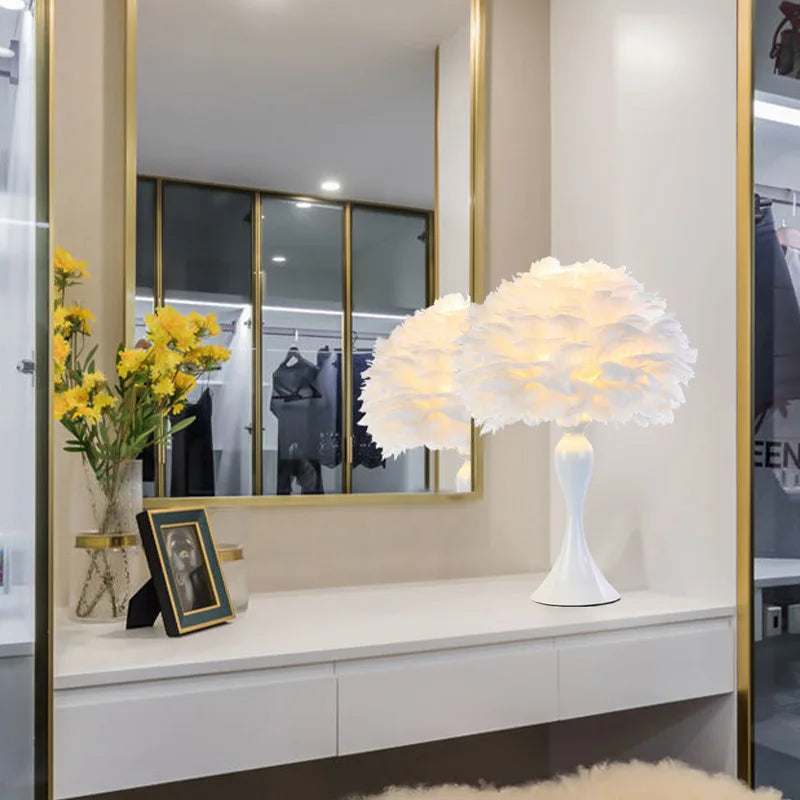 Lampe Décorative Plumes – Veilleuse d'Ambiance Mes Luminaires