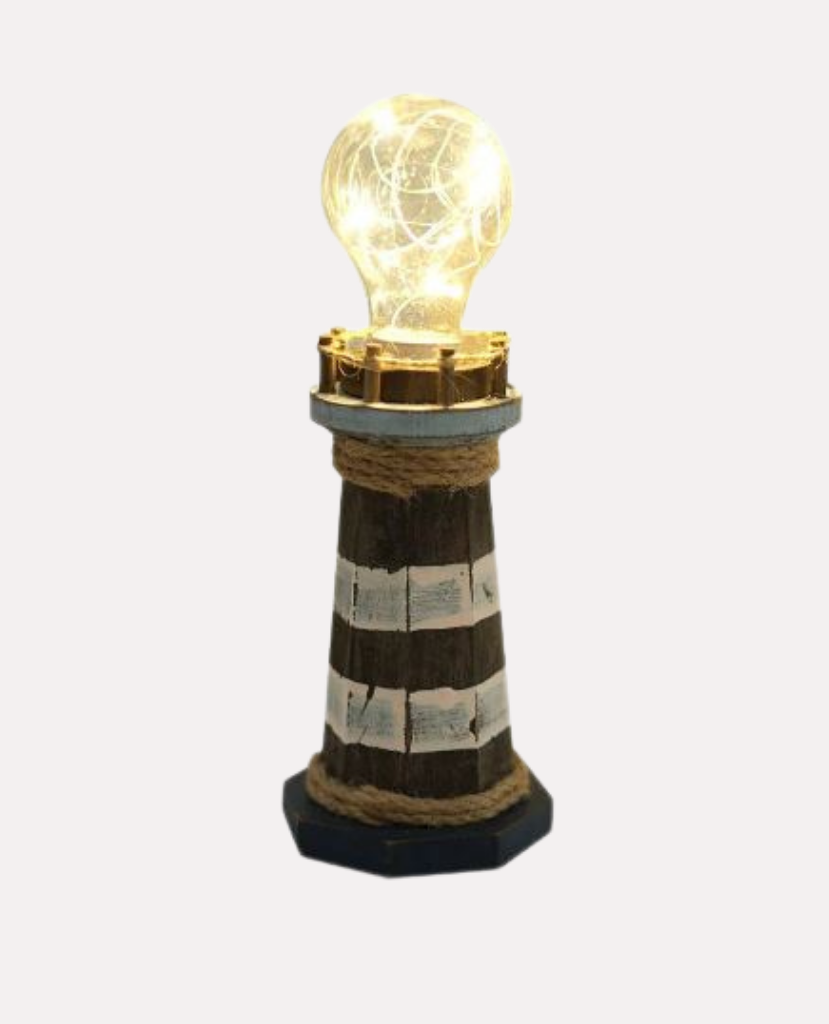 Lampe "Gardien de Mer" – Décoration Marine Vintage avec Guirlande LED Mes Luminaires