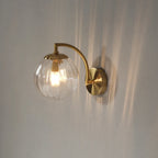 Lampe Murale Design Globe en Verre Nervuré Mes Luminaires