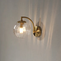 Lampe Murale Design Globe en Verre Nervuré Mes Luminaires