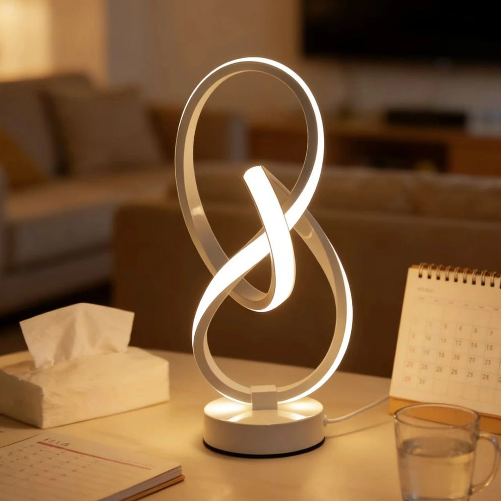 Lampe "Nœud Lumineux" – Sculpture LED Moderne en Spirale Mes Luminaires
