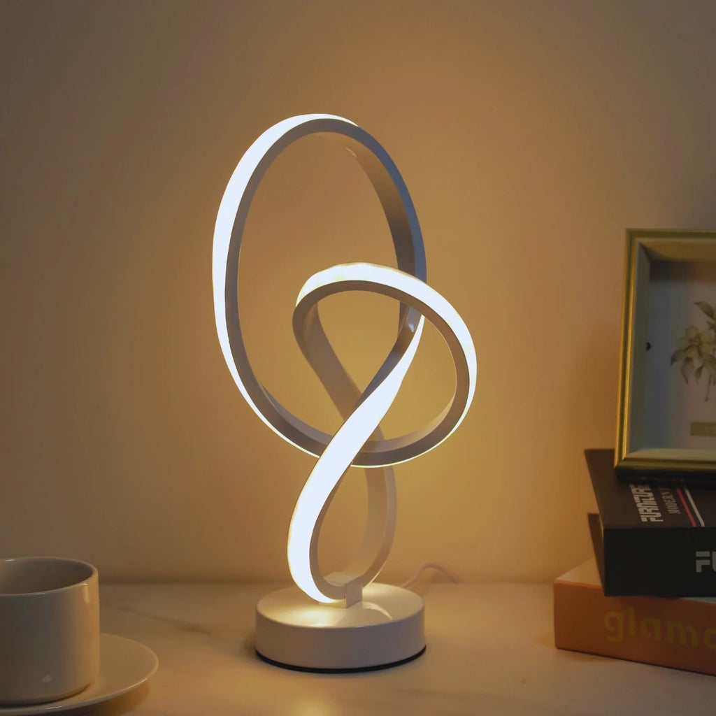 Lampe "Nœud Lumineux" – Sculpture LED Moderne en Spirale Mes Luminaires