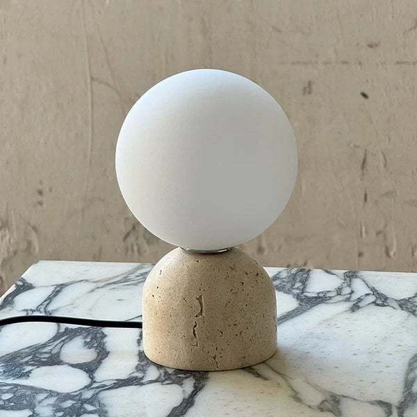 Lampe de table Alia - Moderne en marbre et verre