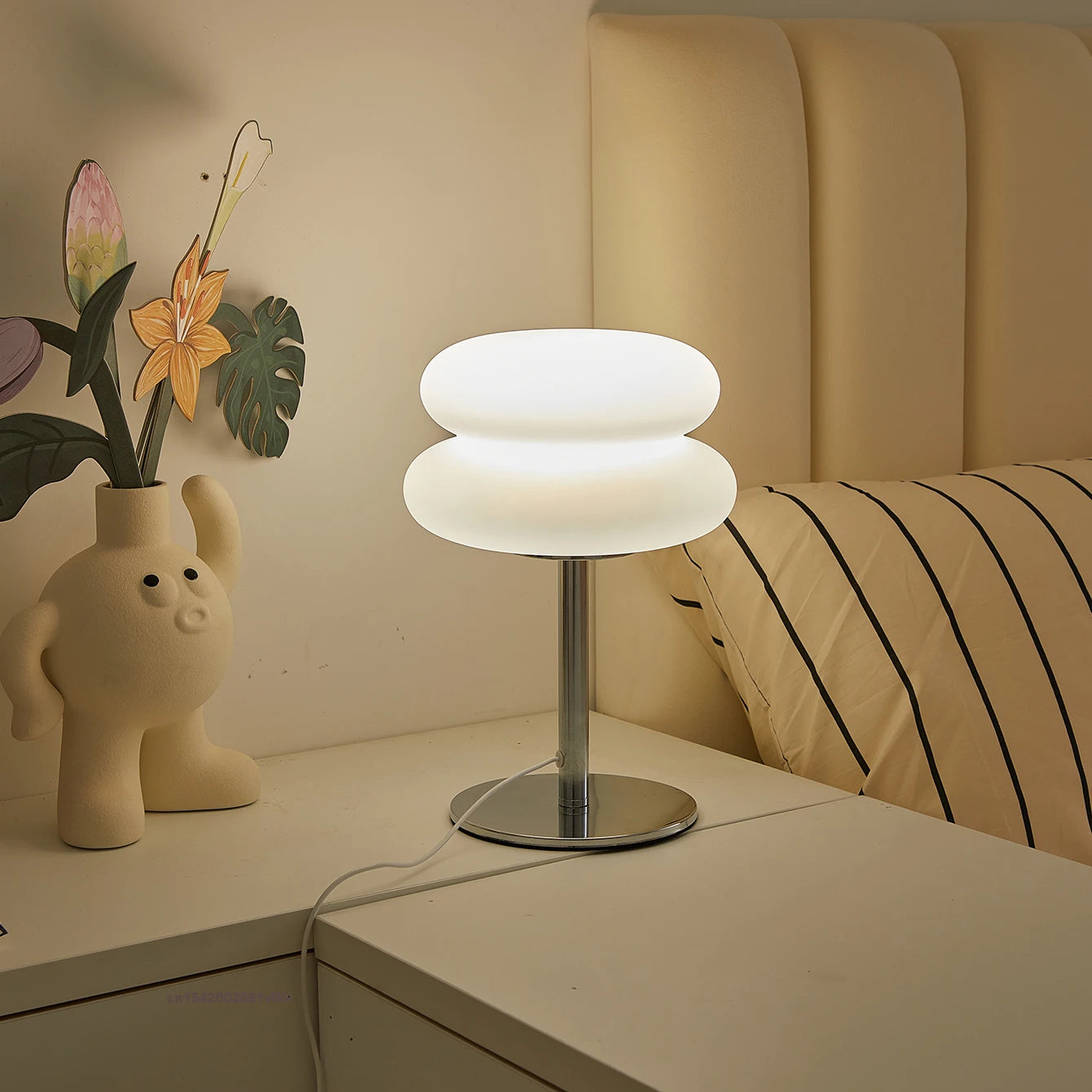Luminaire à Poser Design Nuage – Double Globe Opale Mes Luminaires