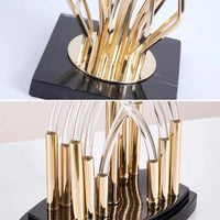 Luminaire "Arcadia" – Lampe à Poser aux Lignes Courbes et Finition Or Mes Luminaires