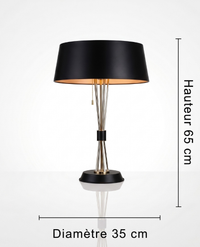 Luminaire "Arcadia" – Lampe à Poser aux Lignes Courbes et Finition Or Mes Luminaires