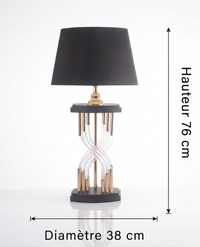 Luminaire "Arcadia" – Lampe à Poser aux Lignes Courbes et Finition Or Mes Luminaires