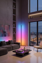 Luminaire d'Angle "Prisme RGB" – Éclairage LED Minimaliste Connecté Mes Luminaires