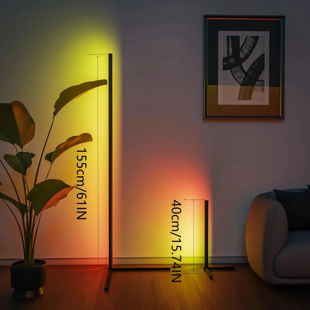 Luminaire d'Angle "Prisme RGB" – Éclairage LED Minimaliste Connecté Mes Luminaires