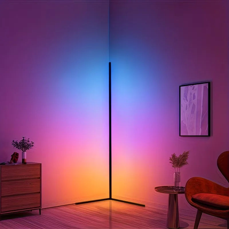 Luminaire d'Angle "Prisme RGB" – Éclairage LED Minimaliste Connecté Mes Luminaires