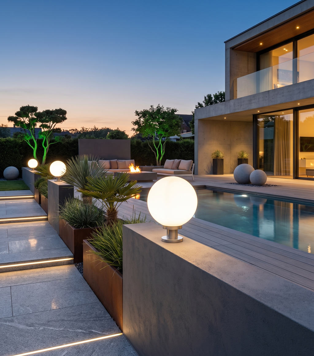 Luminaire de Pilier "Moonlight" – Sphère Mes Luminaires