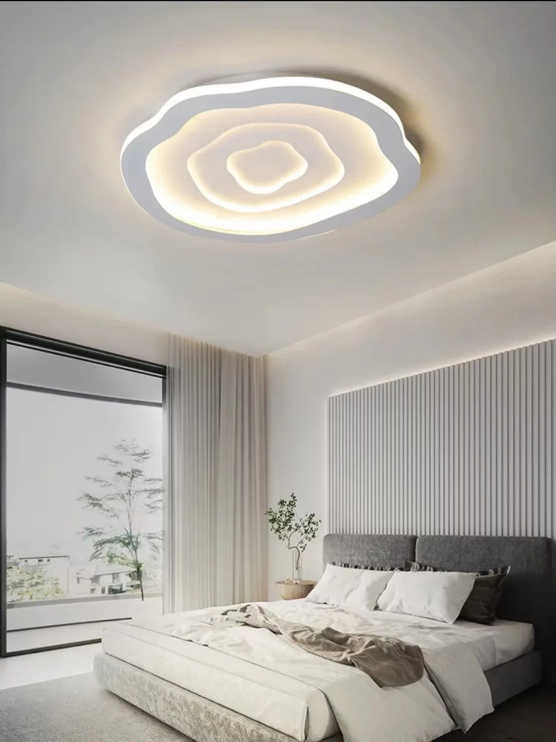 Luminaire de Plafond Design Ondulé – LED Intégrée Mes Luminaires