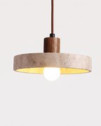 Luminaire de Table à Manger en Travertin – Suspension Design Salon et Cuisine Mes Luminaires