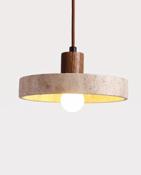 Luminaire de Table à Manger en Travertin – Suspension Design Salon et Cuisine Mes Luminaires