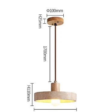 Luminaire de Table à Manger en Travertin – Suspension Design Salon et Cuisine Mes Luminaires