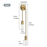 Luminaire "Duo Stem" – Applique Murale Verticale à deux Tiges Mes Luminaires