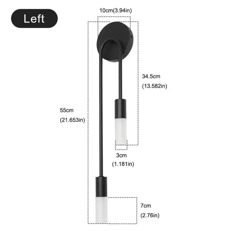 Luminaire "Duo Stem" – Applique Murale Verticale à deux Tiges Mes Luminaires