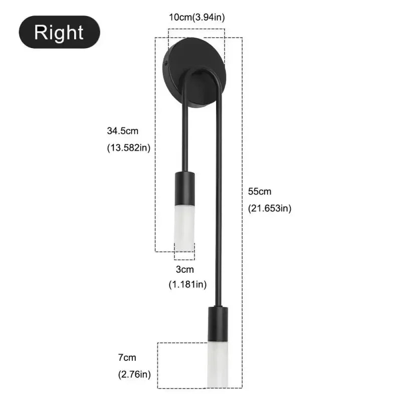 Luminaire "Duo Stem" – Applique Murale Verticale à deux Tiges Mes Luminaires