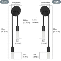 Luminaire "Duo Stem" – Applique Murale Verticale à deux Tiges Mes Luminaires