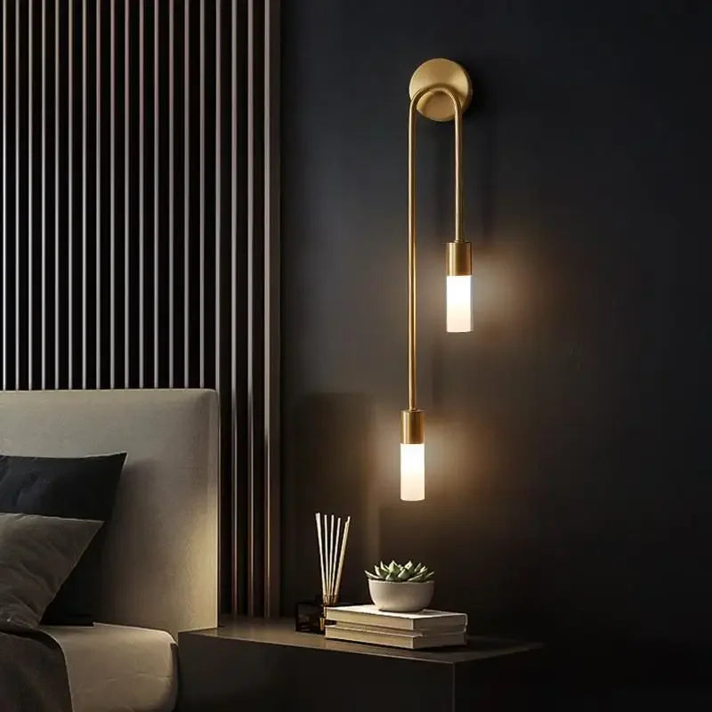 Luminaire "Duo Stem" – Applique Murale Verticale à deux Tiges Mes Luminaires