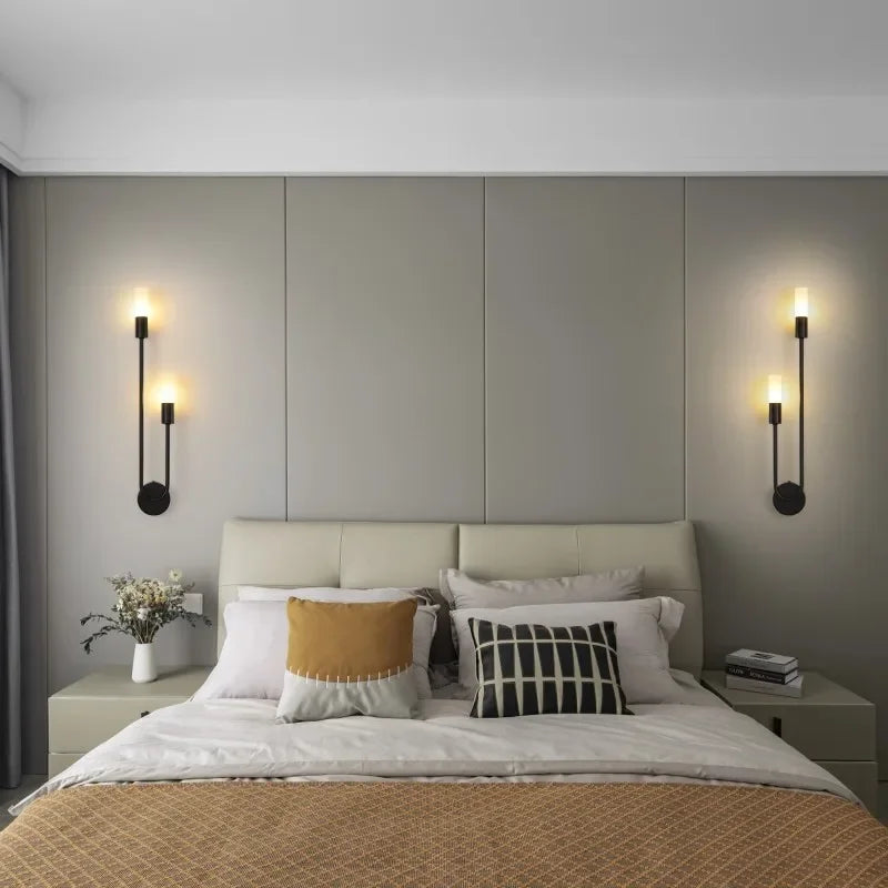 Luminaire "Duo Stem" – Applique Murale Verticale à deux Tiges Mes Luminaires