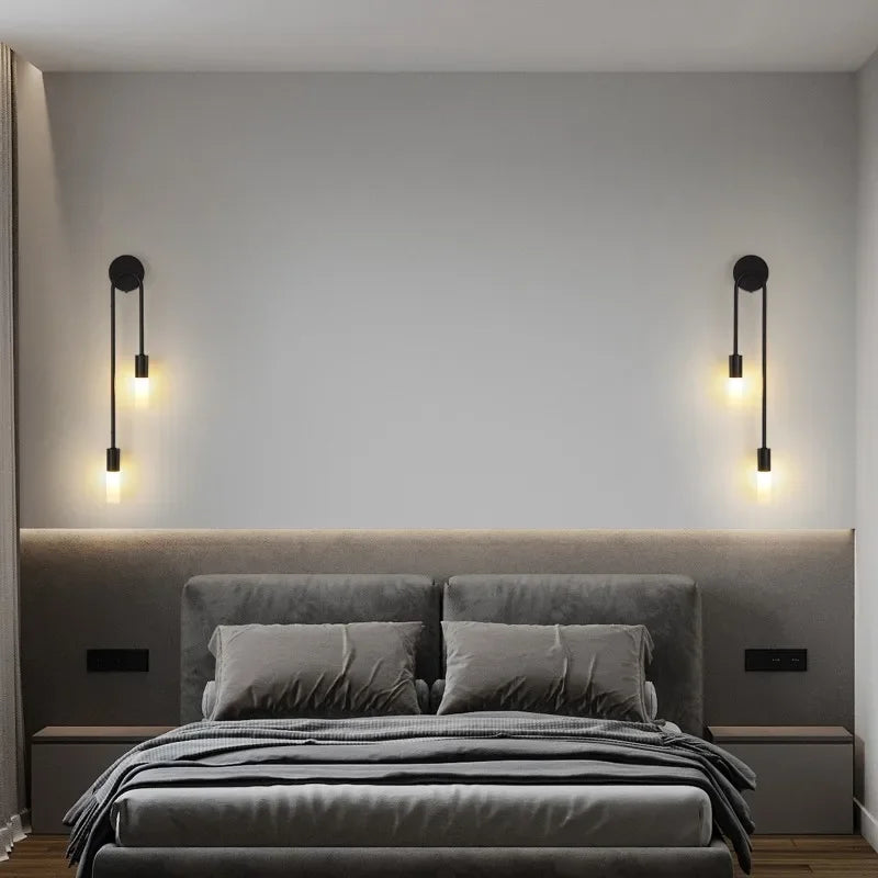 Luminaire "Duo Stem" – Applique Murale Verticale à deux Tiges Mes Luminaires