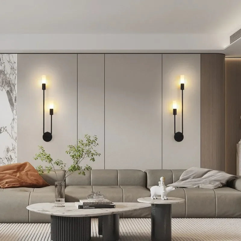 Luminaire "Duo Stem" – Applique Murale Verticale à deux Tiges Mes Luminaires