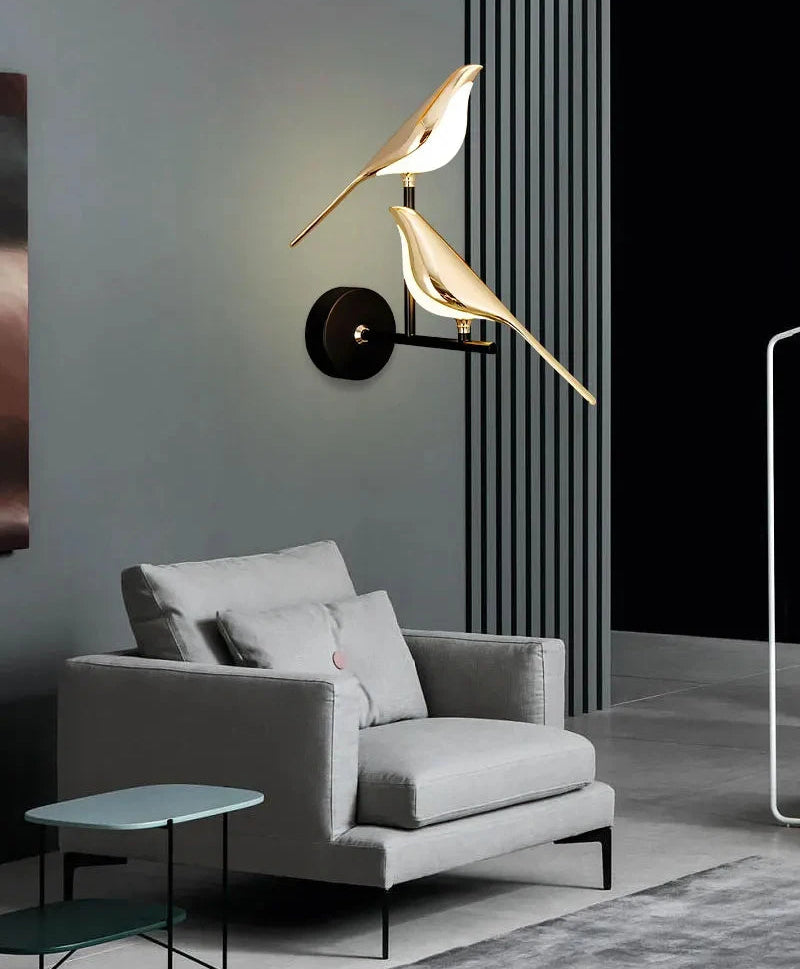 Luminaire "Envol" – Applique Murale avec Figurines Oiseaux Lumineuses Mes Luminaires