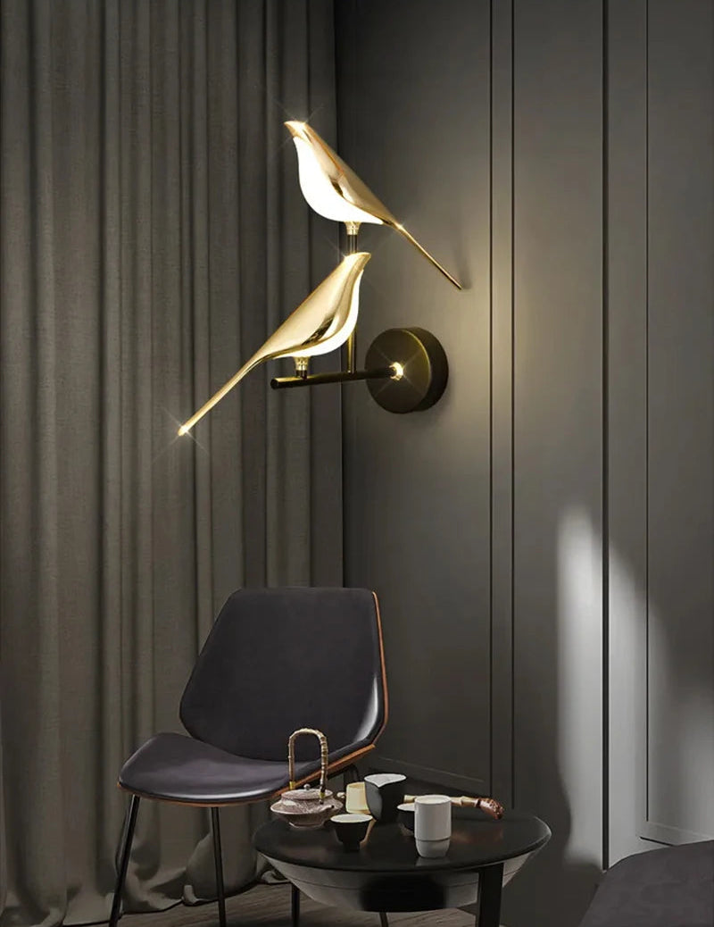 Luminaire "Envol" – Applique Murale avec Figurines Oiseaux Lumineuses Mes Luminaires