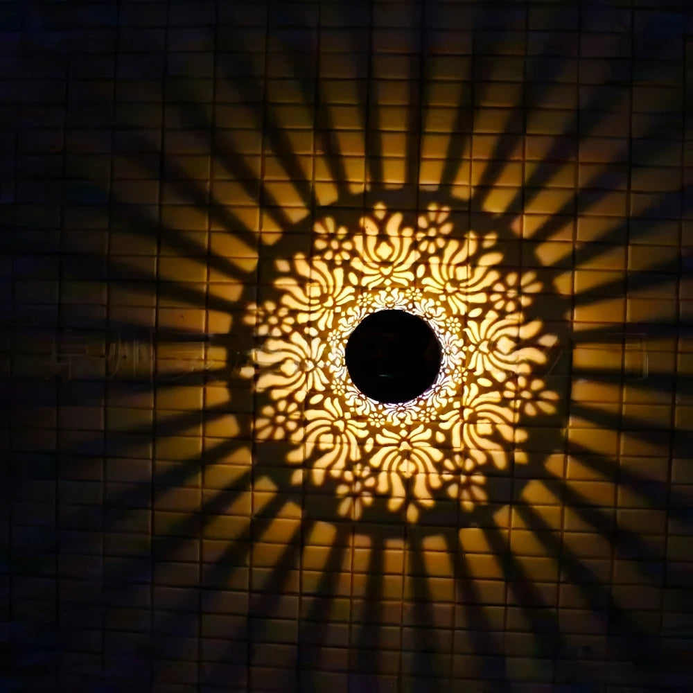 Luminaire Extérieur "Boho-Light" – Solaire en Métal Ciselé Mes Luminaires