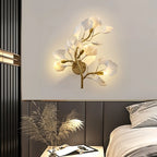 Luminaire "Foliage" – Applique Mural Artistique avec Feuilles de Porcelaine Mes Luminaires