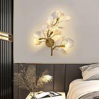 Luminaire "Foliage" – Applique Mural Artistique avec Feuilles de Porcelaine Mes Luminaires