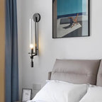 Luminaire Minimaliste "Linéa" – Tube de Verre Côtelé et Support Or Mes Luminaires