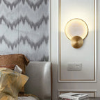 Luminaire Mural "Full Moon" – Disque en Cuivre Rétro-éclairé Mes Luminaires