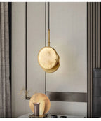 Luminaire Mural "Full Moon" – Disque en Cuivre Rétro-éclairé Mes Luminaires