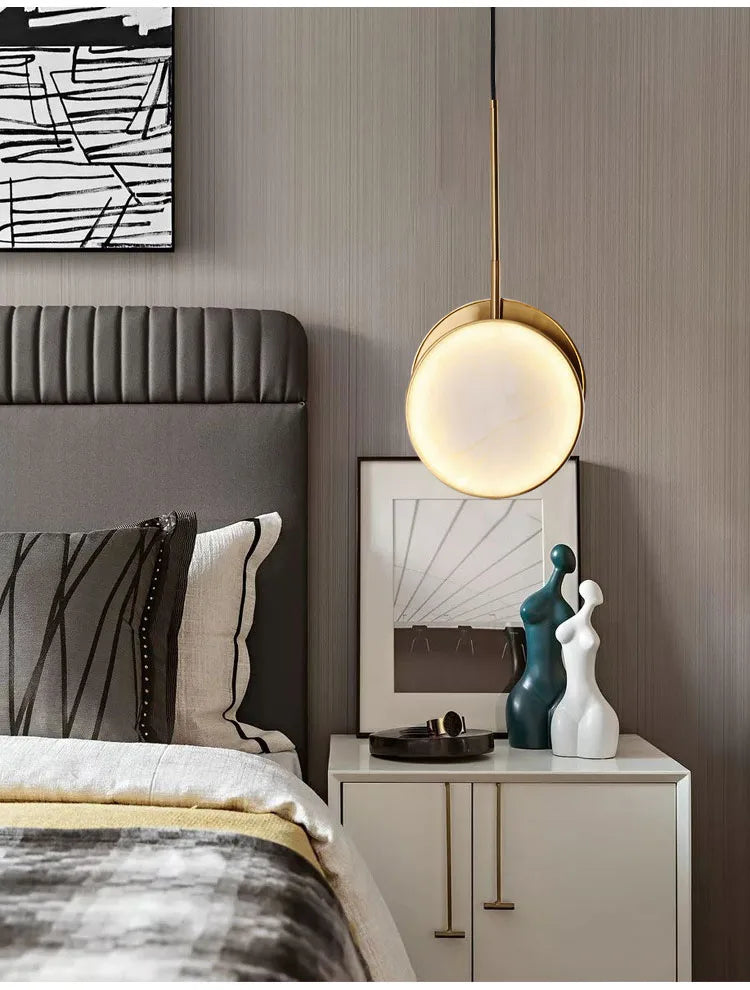 Luminaire Mural "Full Moon" – Disque en Cuivre Rétro-éclairé Mes Luminaires
