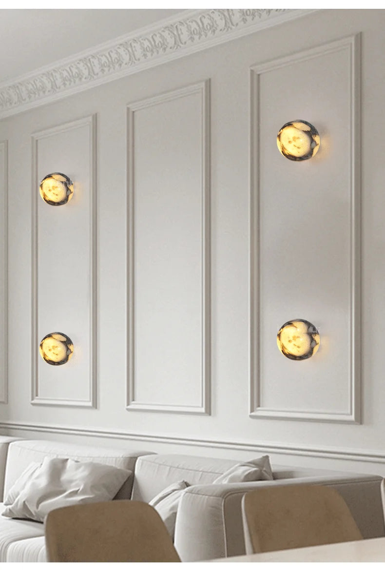 Luminaire "Orbite" – Sphère Lumineuse Murale au Design Contemporain Mes Luminaires