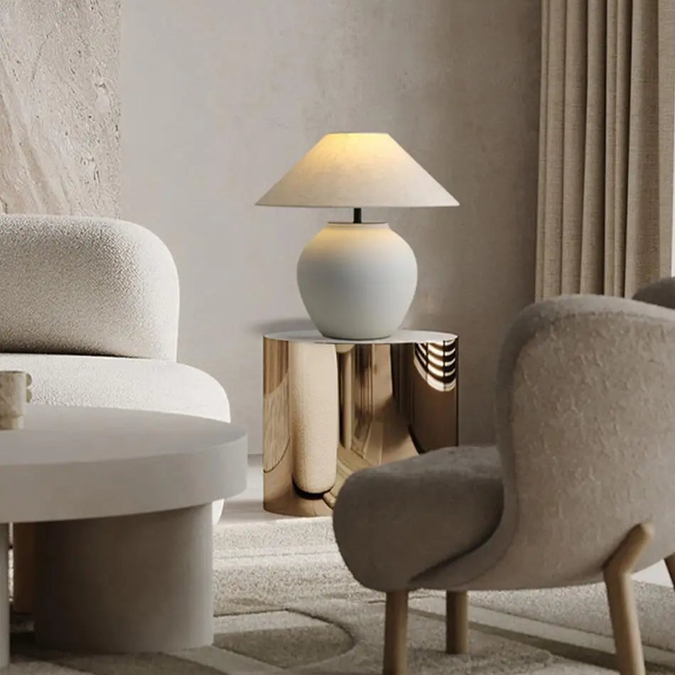 Luminaire "Sérénité" – Lampe Artisanale au Design Organique Mes Luminaires