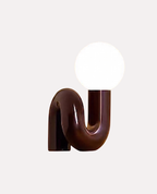 Luminaire "Sinuous" – Lampe Globe avec Pied en Forme de Serpent Mes Luminaires