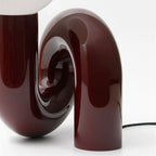 Luminaire "Sinuous" – Lampe Globe avec Pied en Forme de Serpent Mes Luminaires