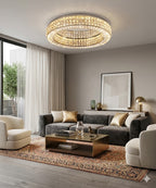 Lustre "Couronne de Cristal" – Plafonnier Moderne à Éclairage Moderne Mes Luminaires