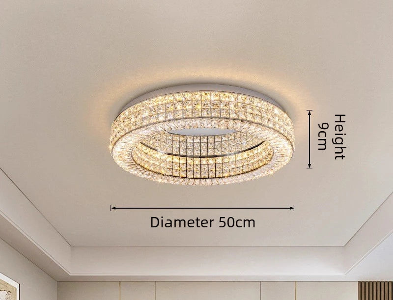 Lustre "Couronne de Cristal" – Plafonnier Moderne à Éclairage Moderne Mes Luminaires