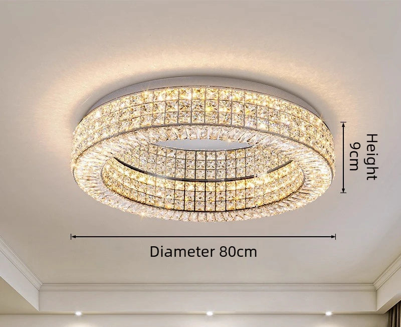 Lustre "Couronne de Cristal" – Plafonnier Moderne à Éclairage Moderne Mes Luminaires