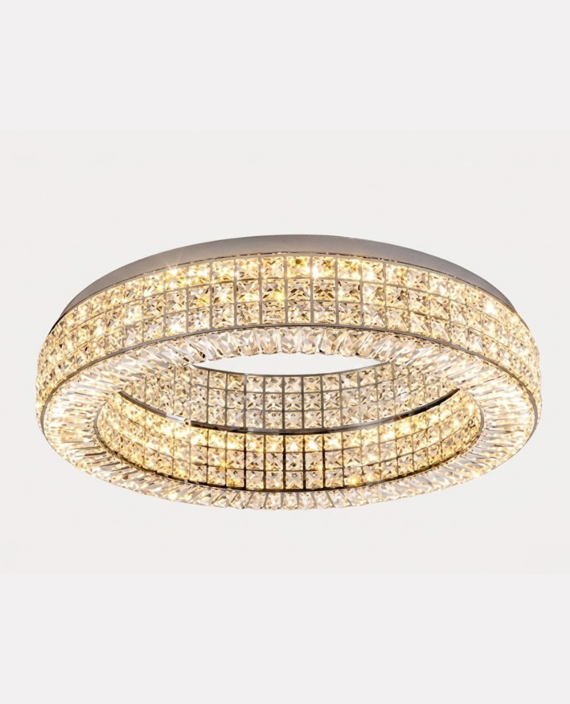 Lustre "Couronne de Cristal" – Plafonnier Moderne à Éclairage Moderne Mes Luminaires