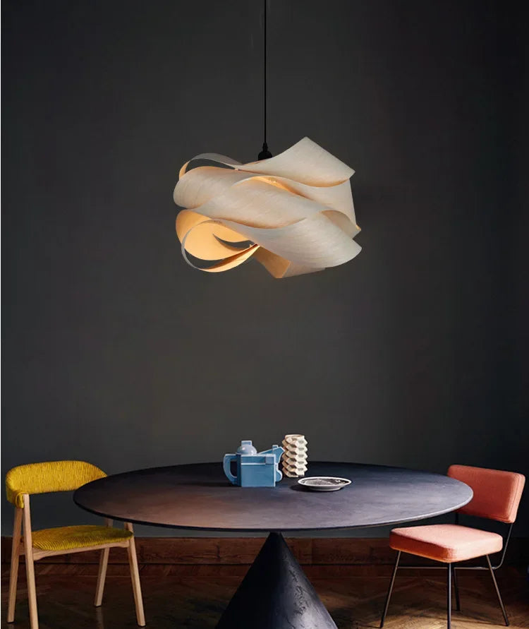 Lustre Design "Arborescence" – Suspension en Bois Courbé et Organique Mes Luminaires