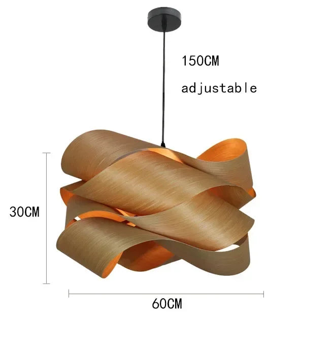 Lustre Design "Arborescence" – Suspension en Bois Courbé et Organique Mes Luminaires