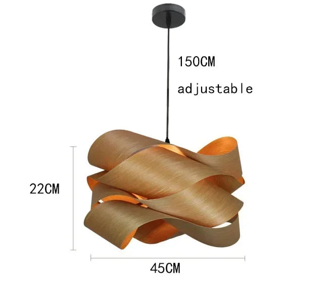 Lustre Design "Arborescence" – Suspension en Bois Courbé et Organique Mes Luminaires