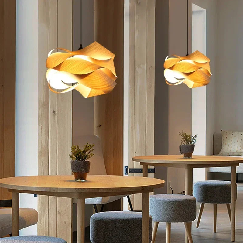 Lustre Design "Arborescence" – Suspension en Bois Courbé et Organique Mes Luminaires