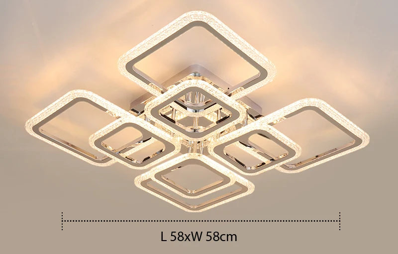 Plafonnier "Architecture" – Design Contemporain à Cadres Superposés Mes Luminaires