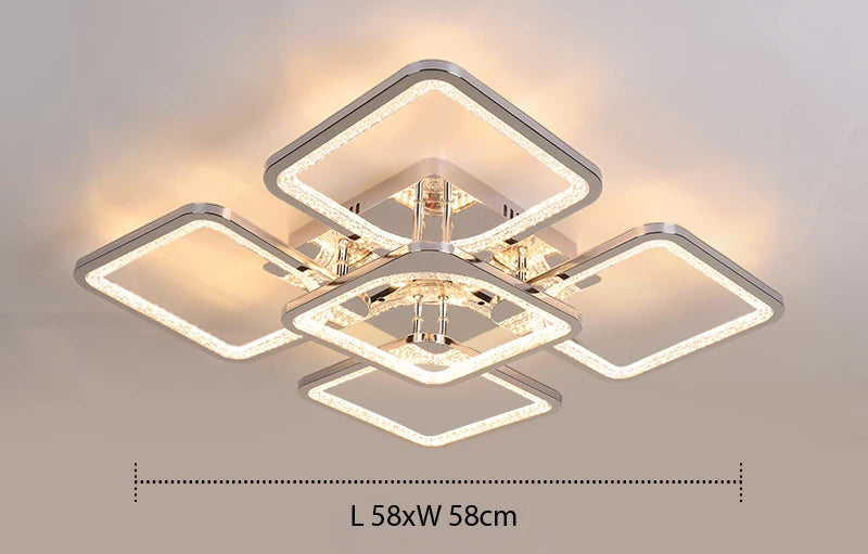 Plafonnier "Architecture" – Design Contemporain à Cadres Superposés Mes Luminaires
